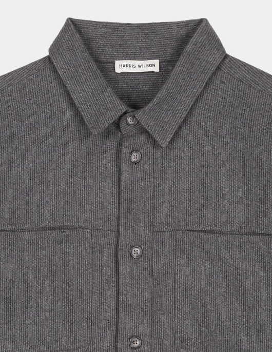 Chemise Bjork Gris 100% Coton Ray Beton | Homme Harris Wilson Chemises