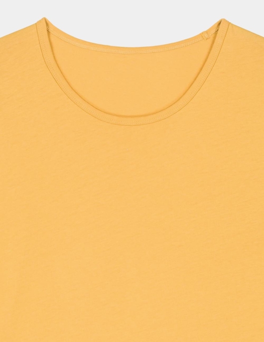 Tee Shirt Cathia Jaune 100% Coton Ambre | Femme Harris Wilson Tee-shirts & Tops